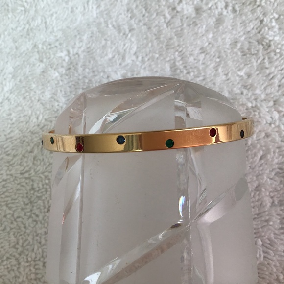 Swarovski bangle with three colour crystals - Picture 1 of 5
